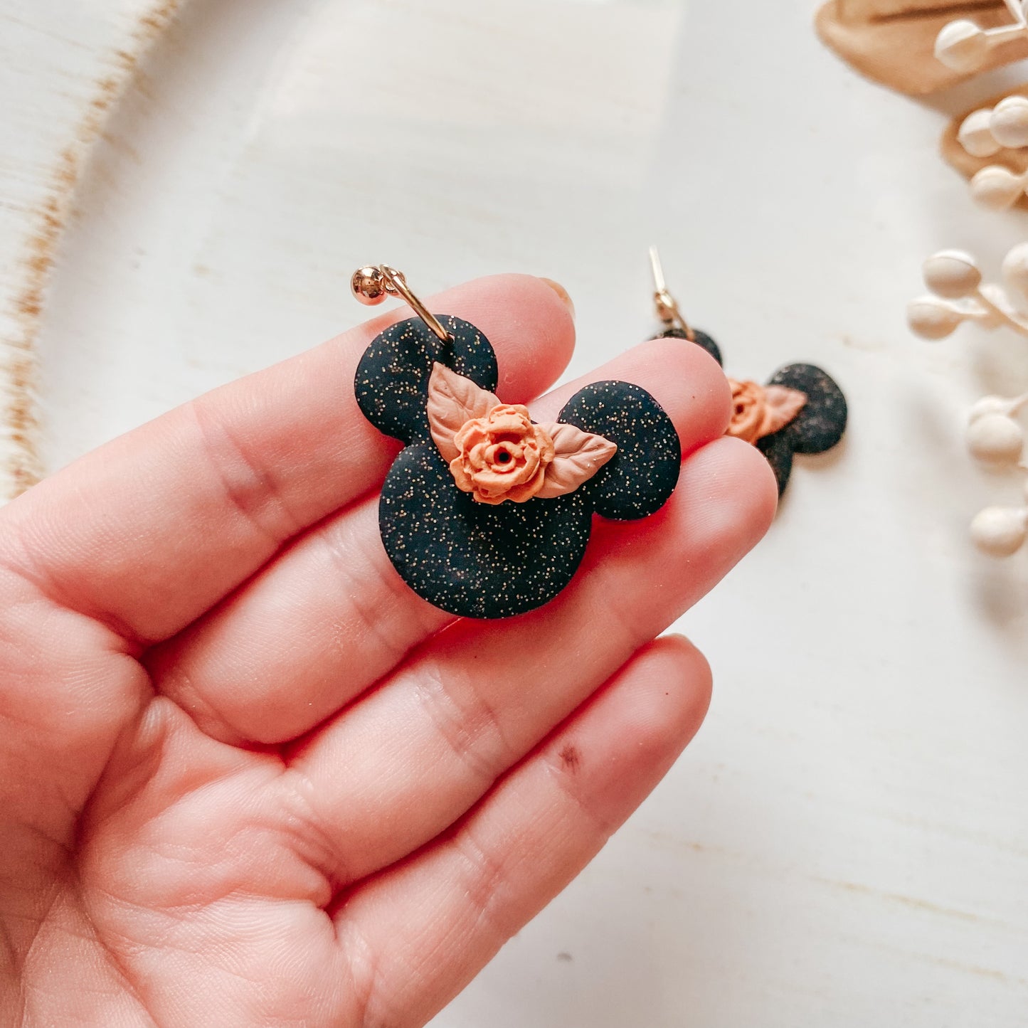 Floral Mouse Dangles