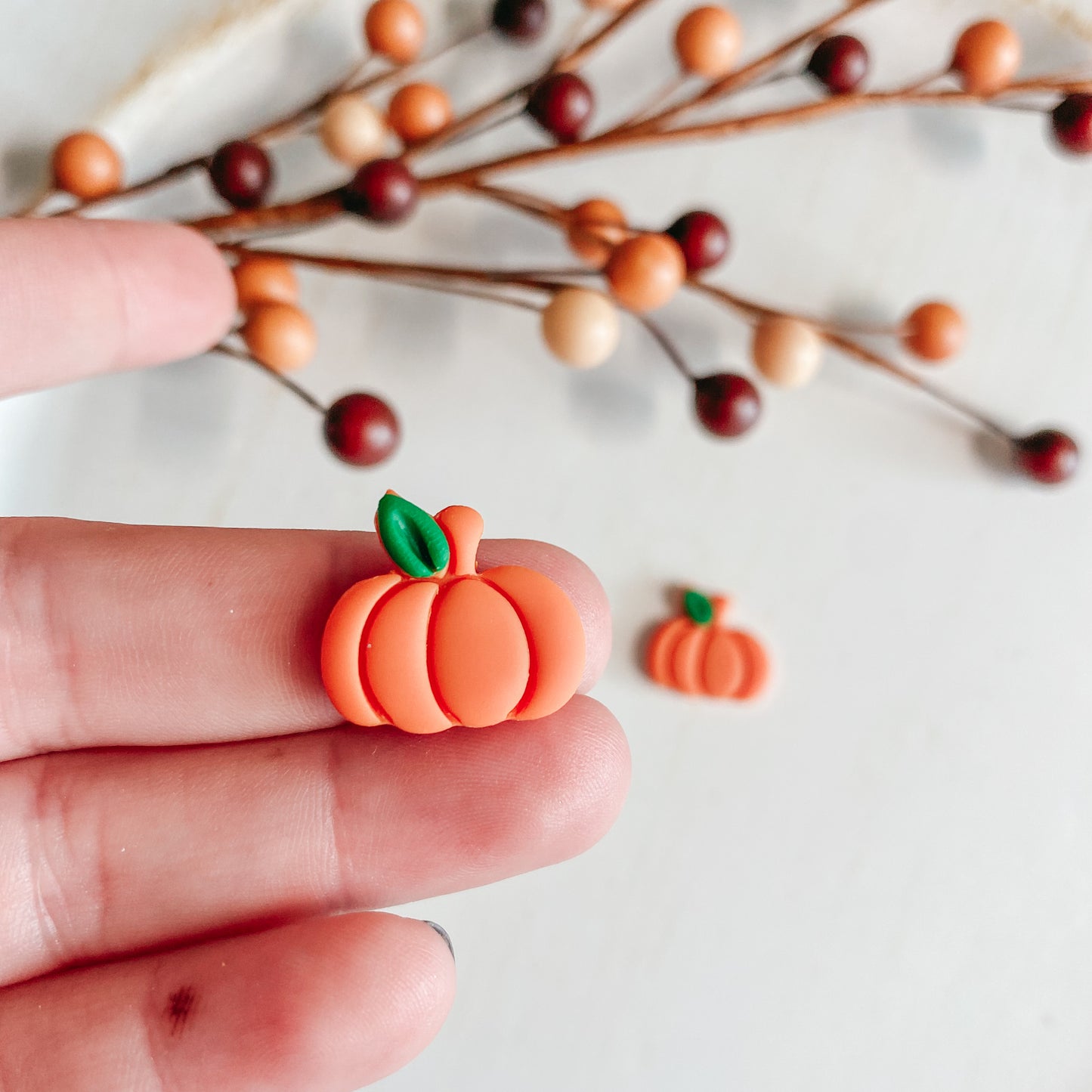 Detailed Pumpkin Studs