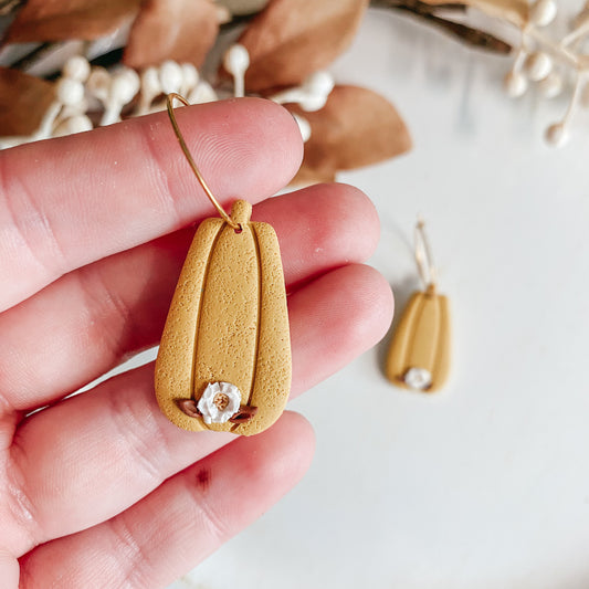 Mustard Pumpkin Hoops