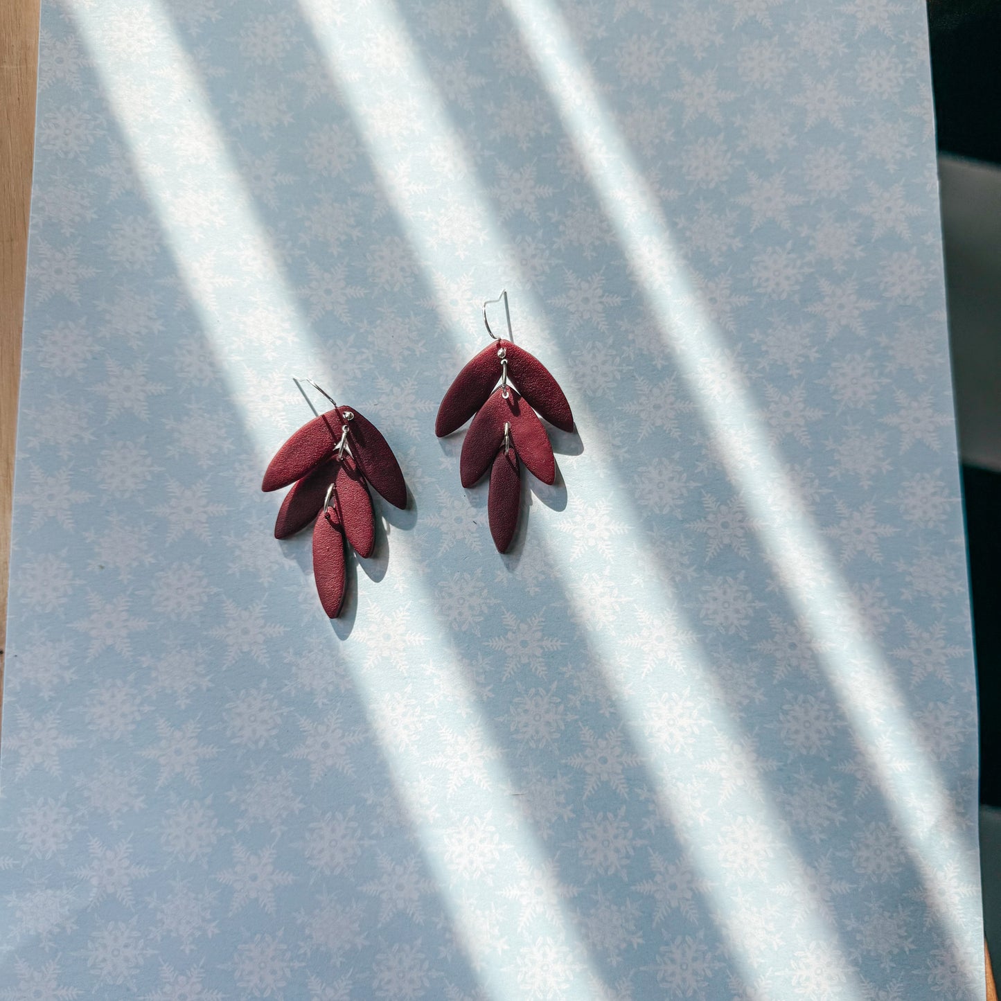 Burgundy Christmas Dangles