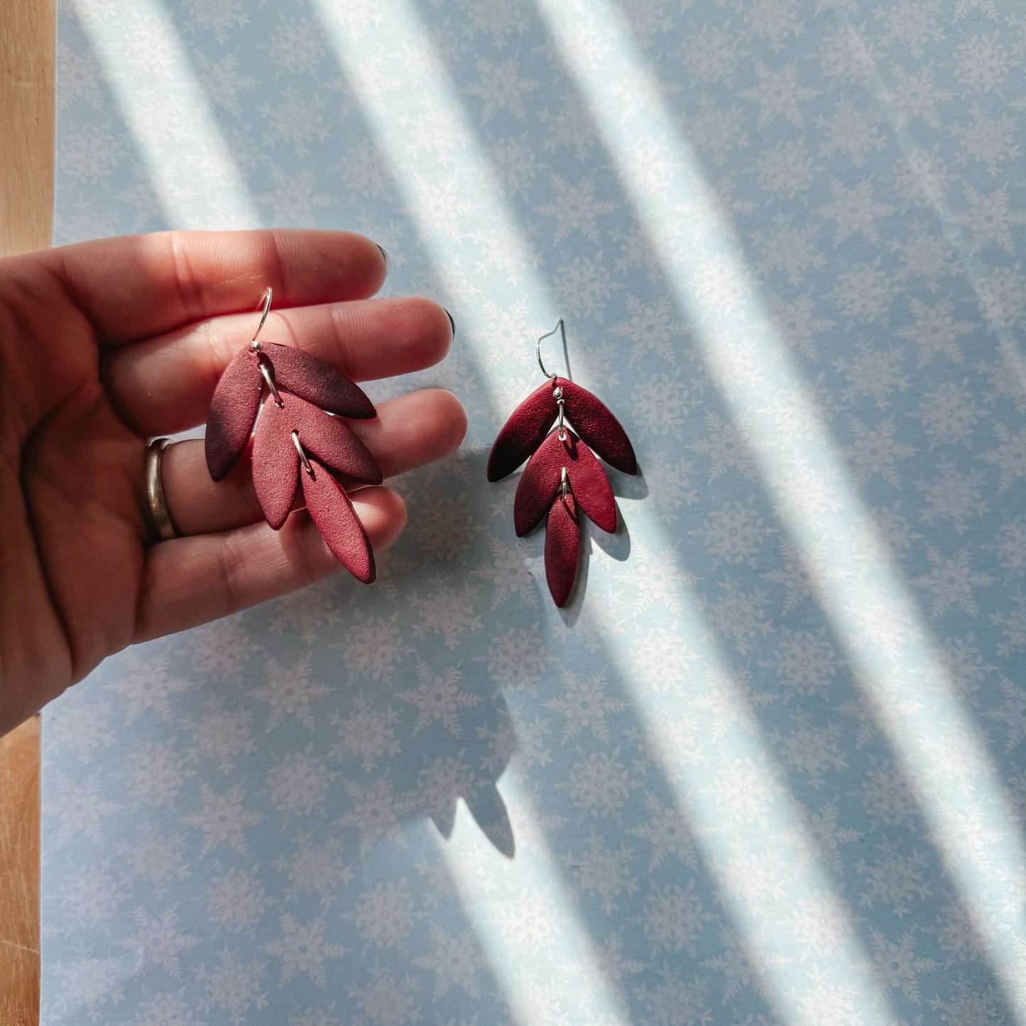 Burgundy Christmas Dangles
