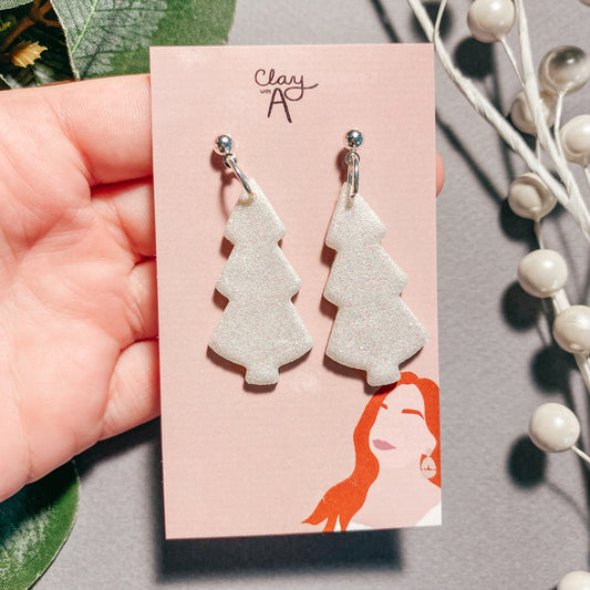 White Christmas Tree Dangles
