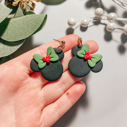 Mistletoe Mouse Dangles